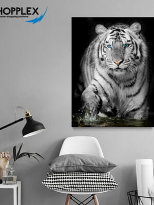 White Tiger Animal Single Art 101