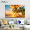 Beach Palm Tree canvas wall art home decor Painting Print