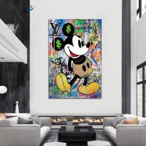 Abstract Graffiti Mickey Mouse Design Art G20